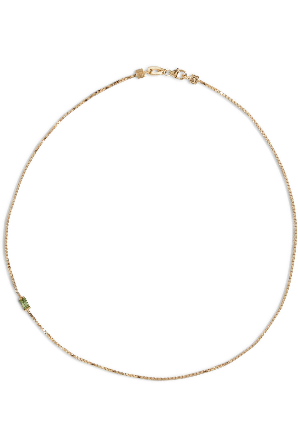 Cornelia Webb 24-karat gold-plated peridot necklace