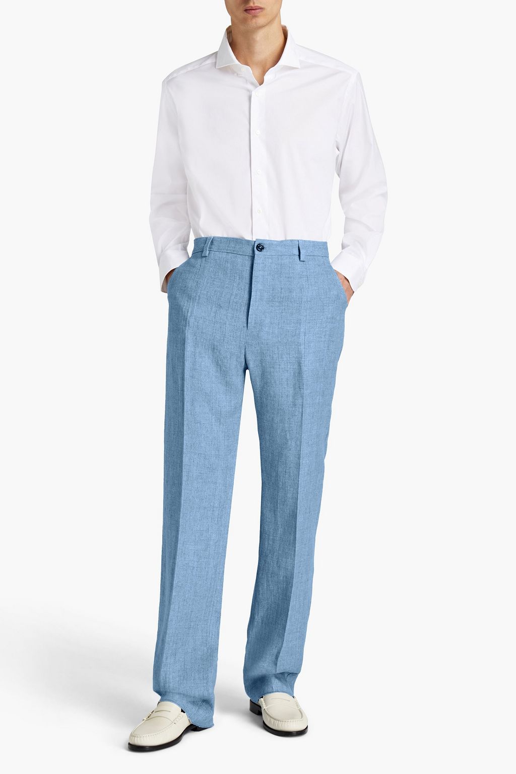 DOLCE & GABBANA Linen-canvas pants