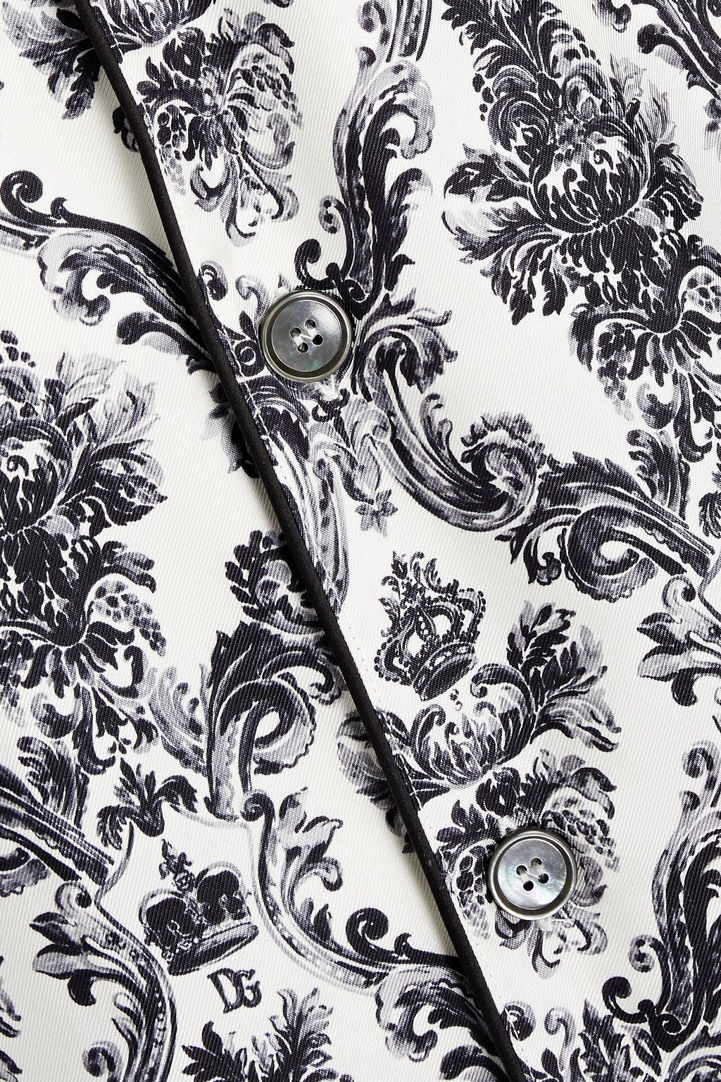 DOLCE&GABBANA Printed silk-twill shirt