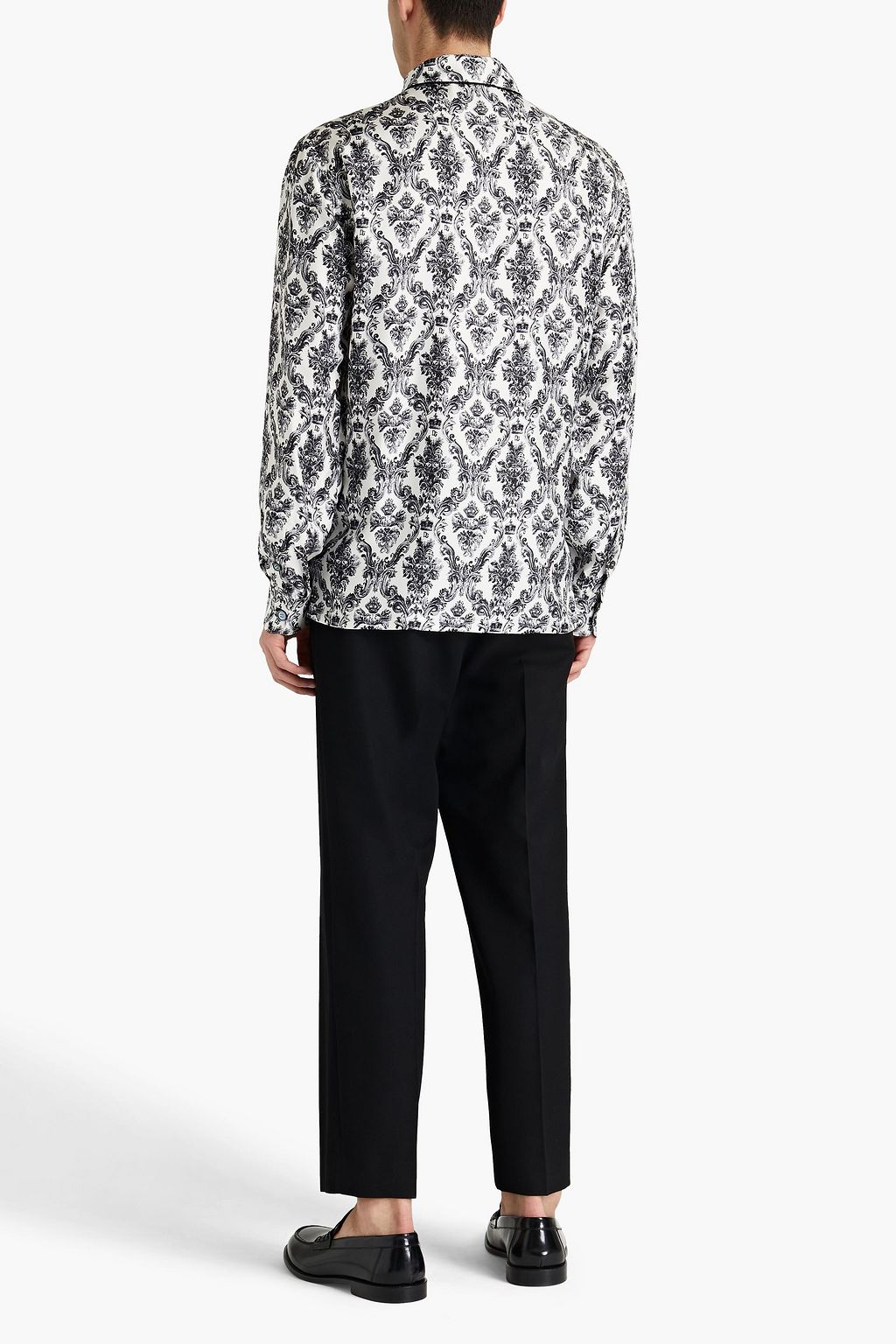 DOLCE&GABBANA Printed silk-twill shirt
