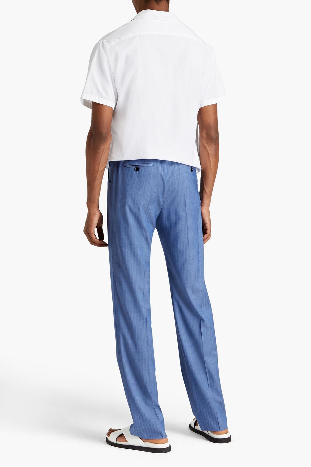 DOLCE & GABBANA Herringbone wool pants