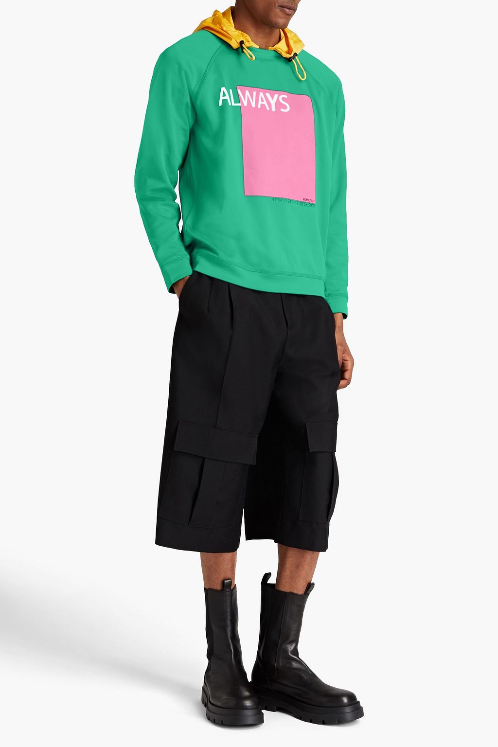 VALENTINO GARAVANI Printed scuba hoodie