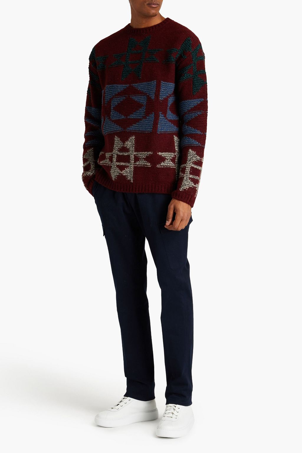 VALENTINO GARAVANI Pullover aus Jacquard-Strick aus einer Wollmischung