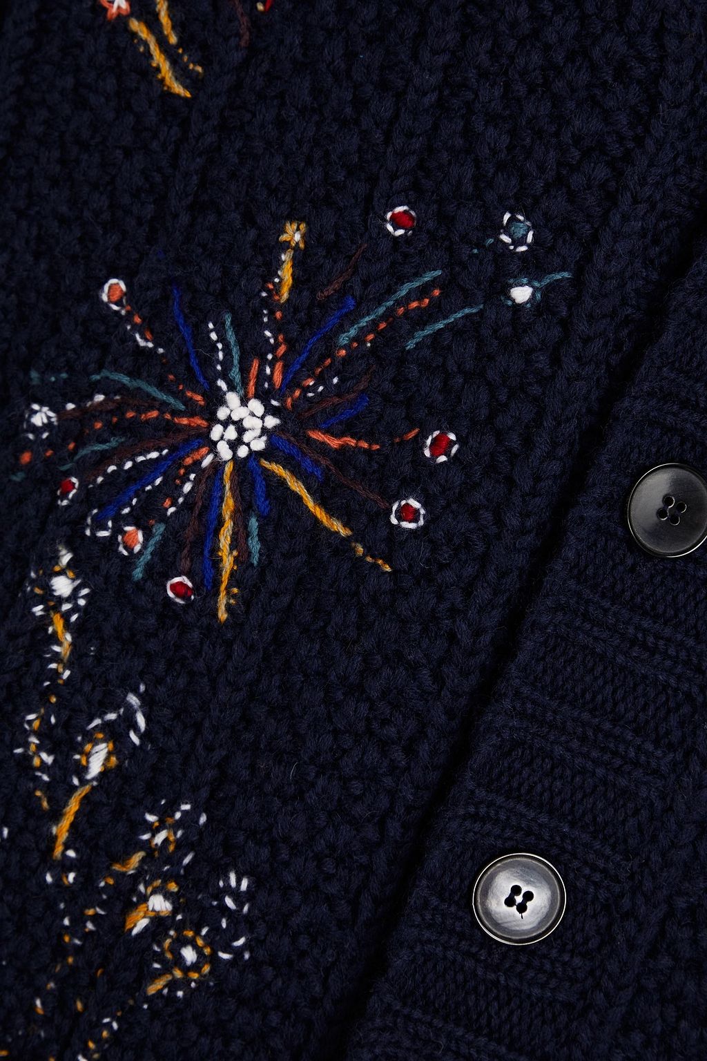 VALENTINO GARAVANI Embroidered wool cardigan