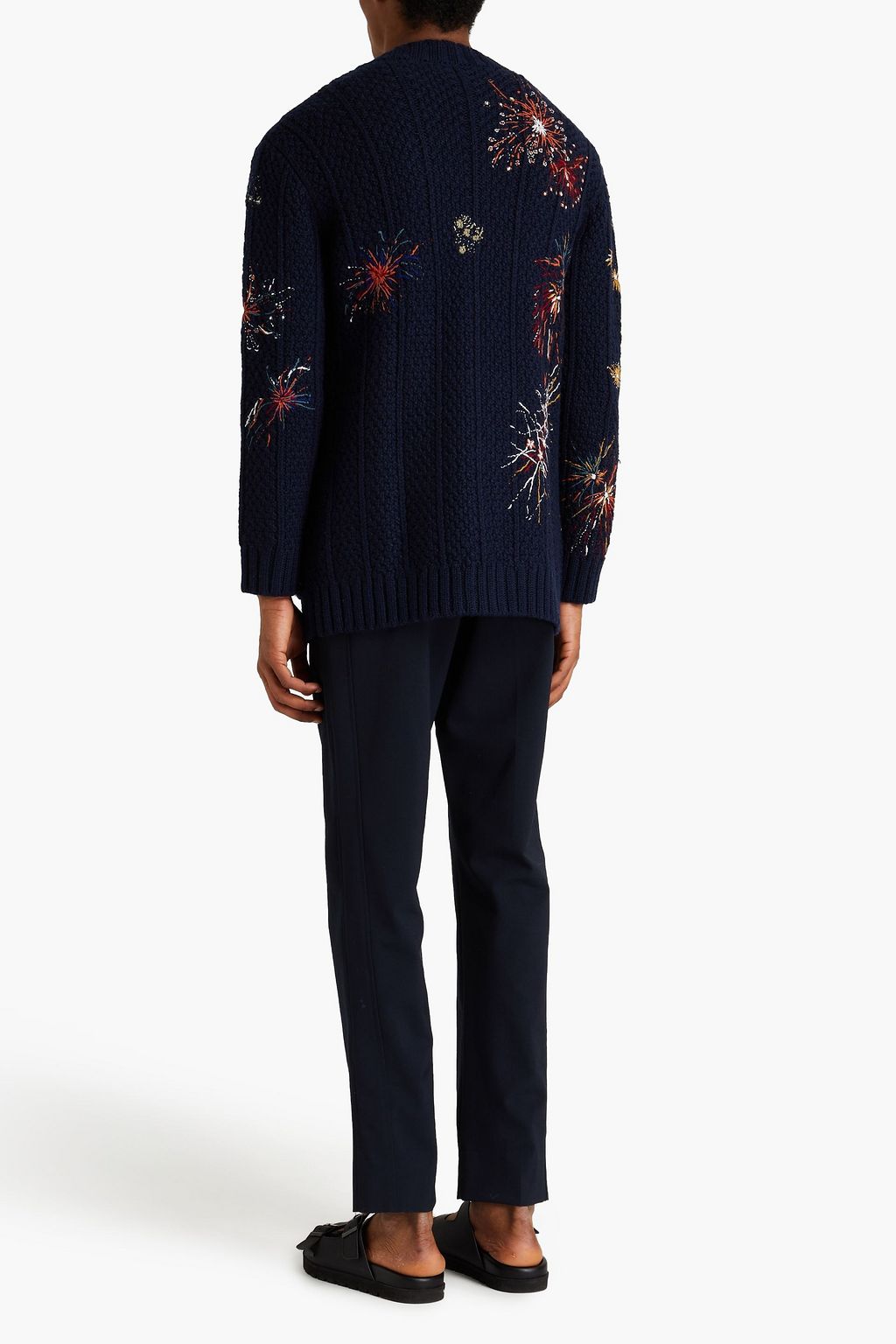 VALENTINO GARAVANI Embroidered wool cardigan