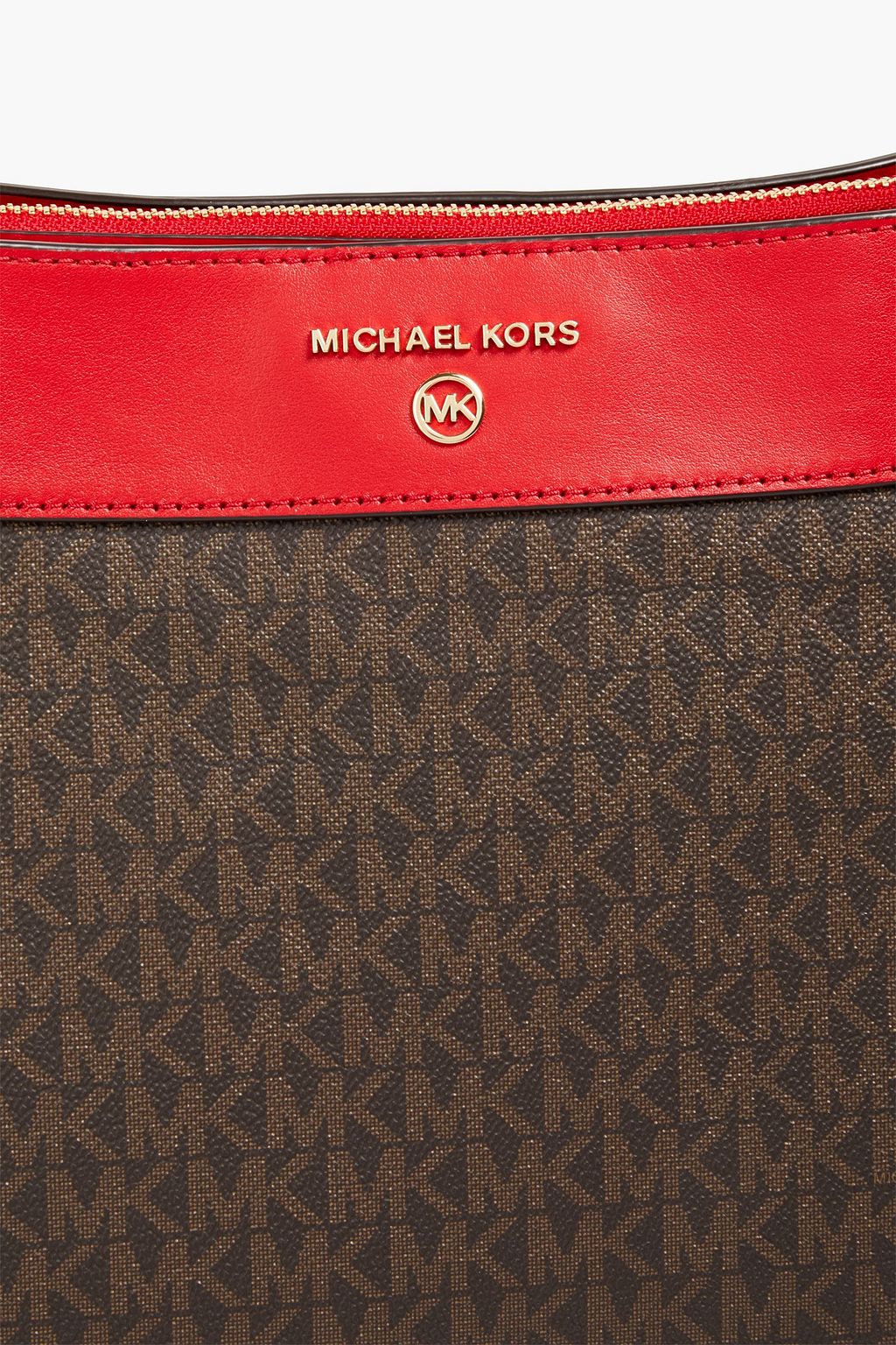 MICHAEL MICHAEL KORS Susan logoprint faux texturedleather shoulder