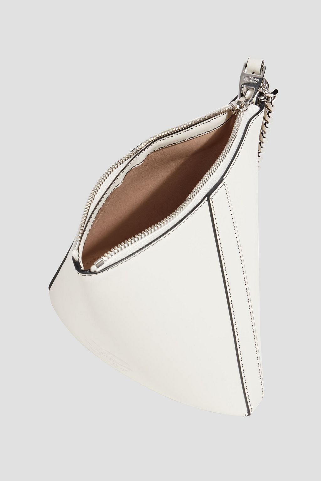 MCQUEEN The Curve leather clutch