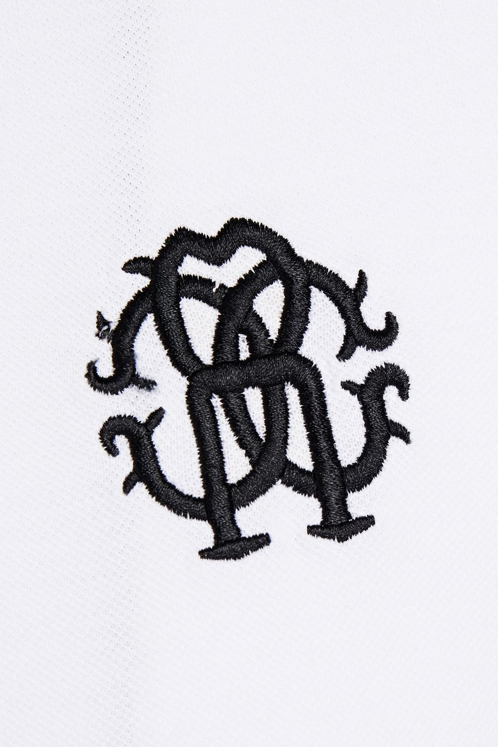 ROBERTO CAVALLI Logo-embroidered cotton-piqué polo shirt | THE OUTNET