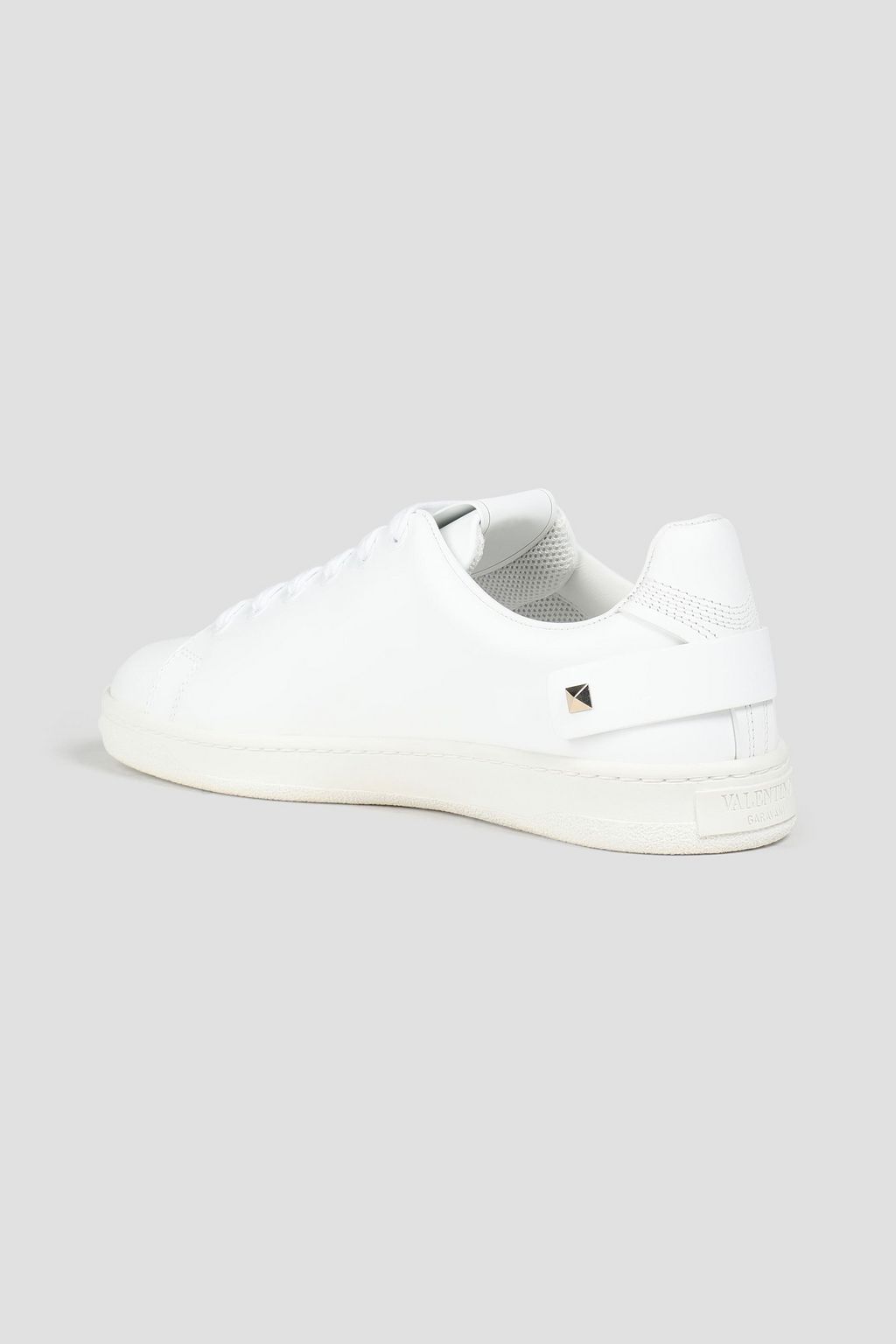 VALENTINO GARAVANI Backnet studded perforated leather sneakers