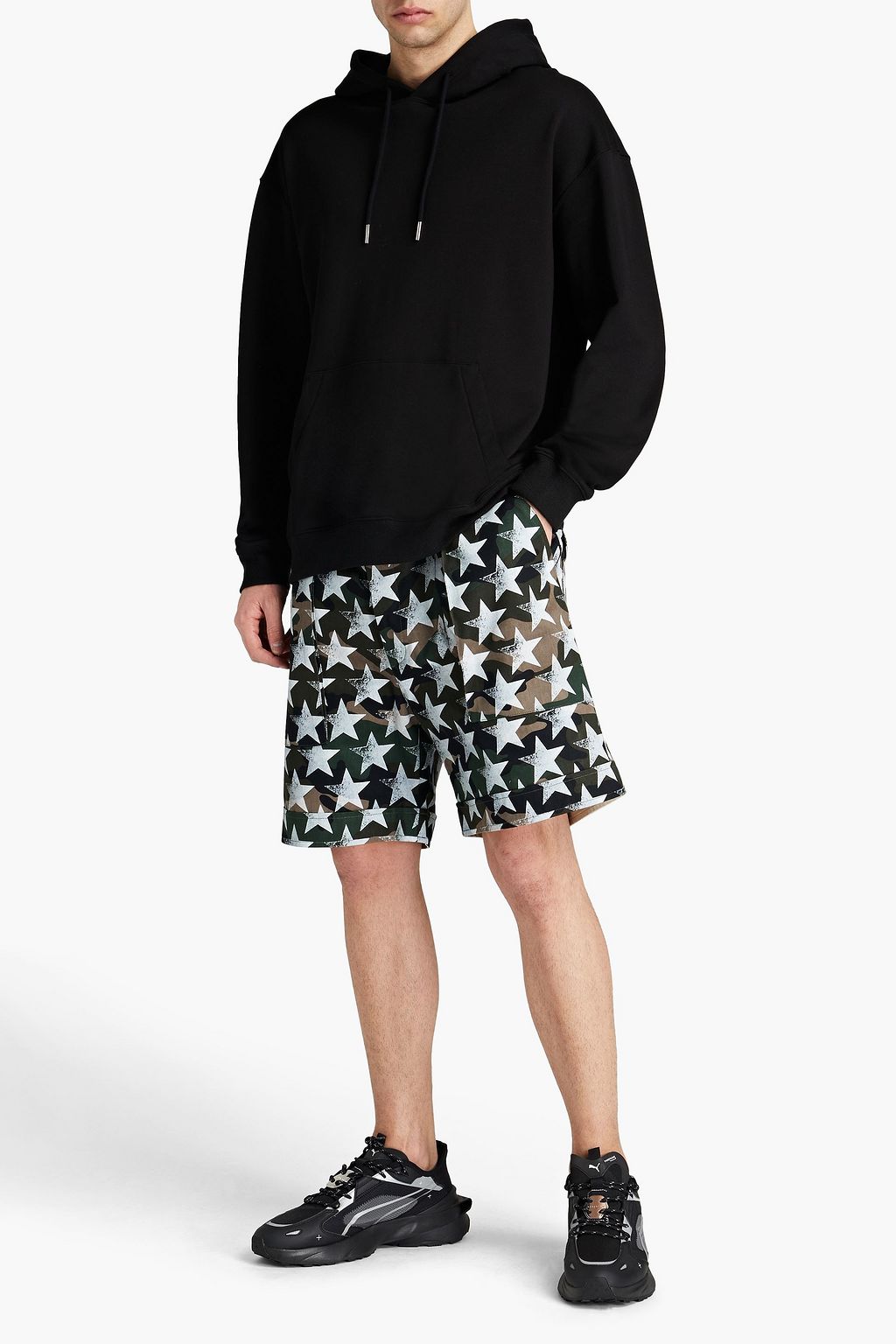 VALENTINO GARAVANI Printed cotton-twill shorts
