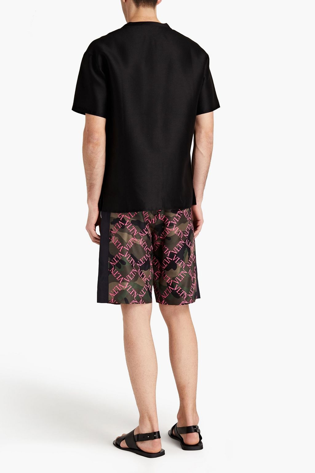 VALENTINO GARAVANI Printed silk shorts