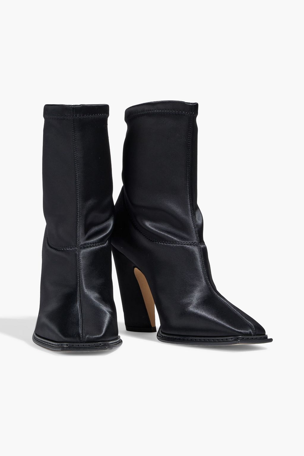 JIMMY CHOO Mica stretch-satin ankle boots