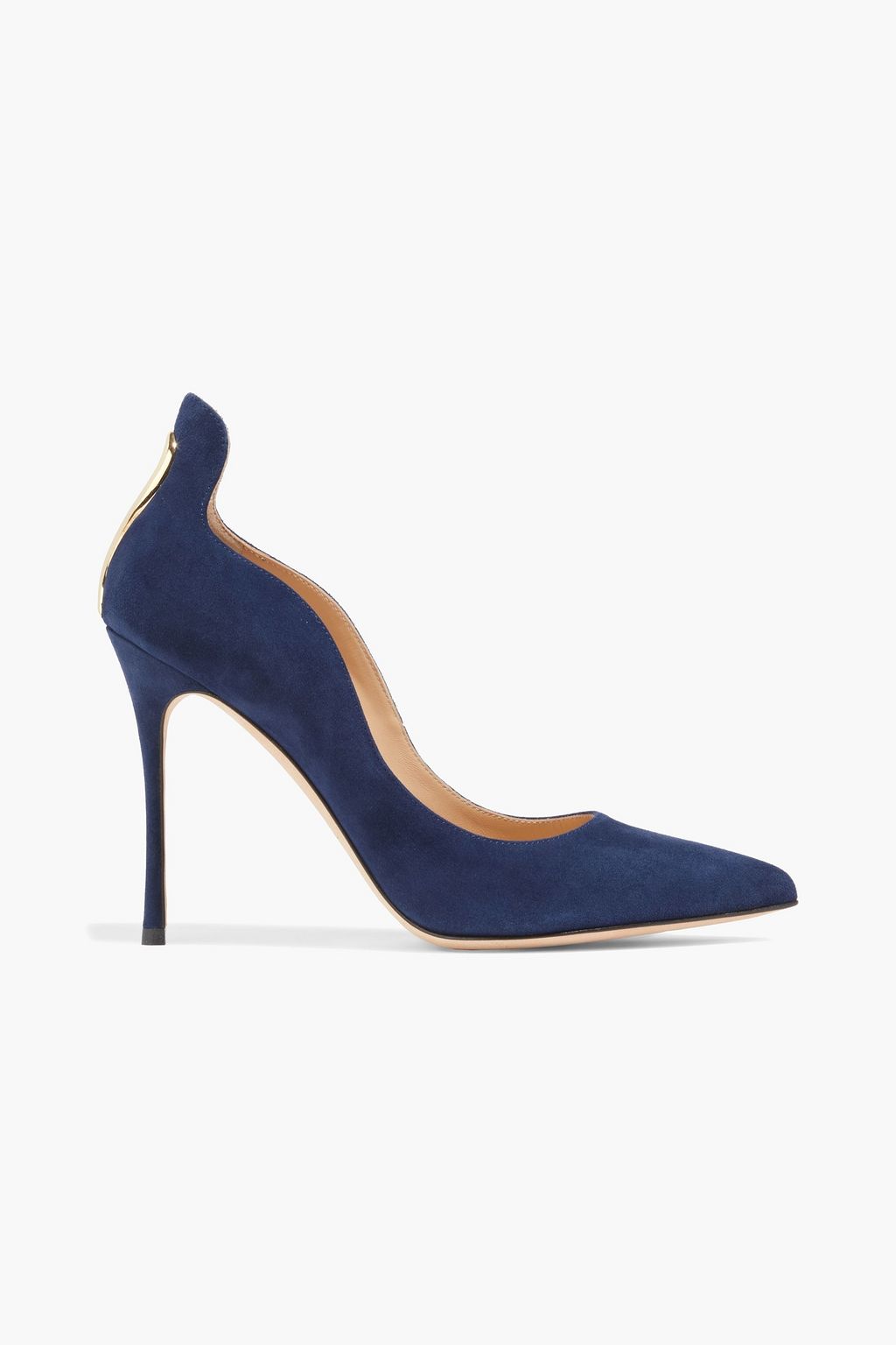 SERGIO ROSSI Blink embellished suede pumps | THE OUTNET