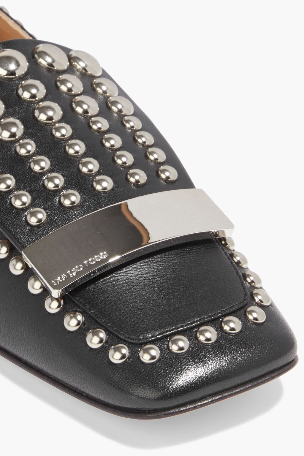 sr1 studded leather loafers