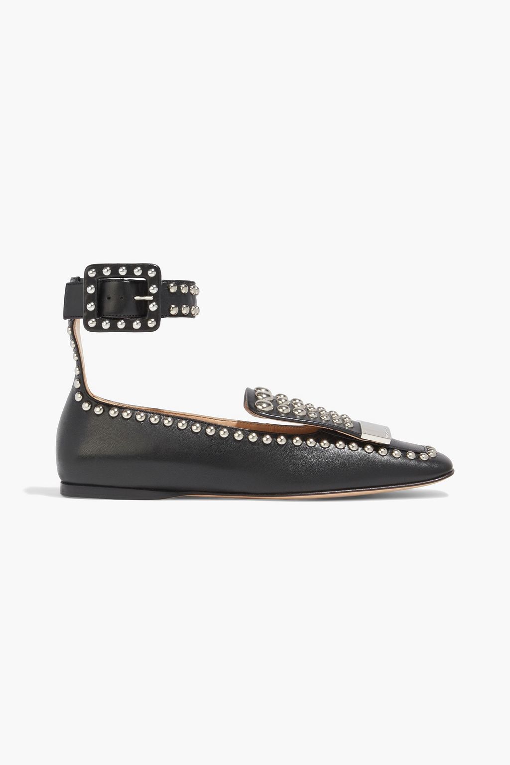 SERGIO ROSSI sr1 studded leather loafers | THE OUTNET