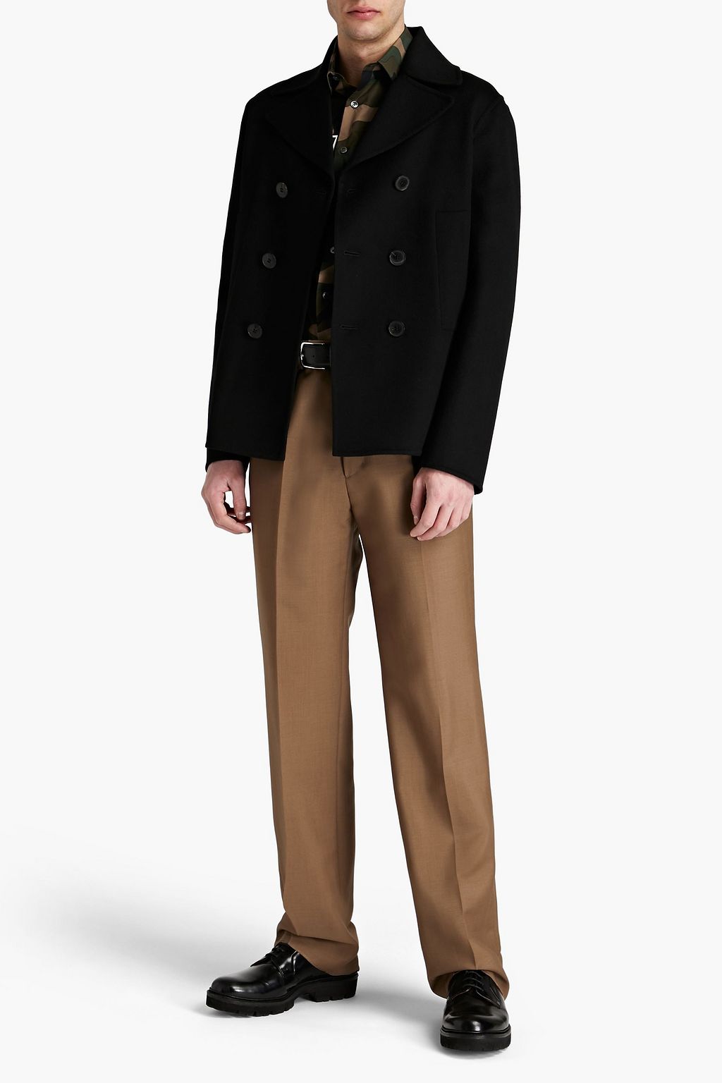 VALENTINO GARAVANI Wool and cashmere-blend felt peacoat