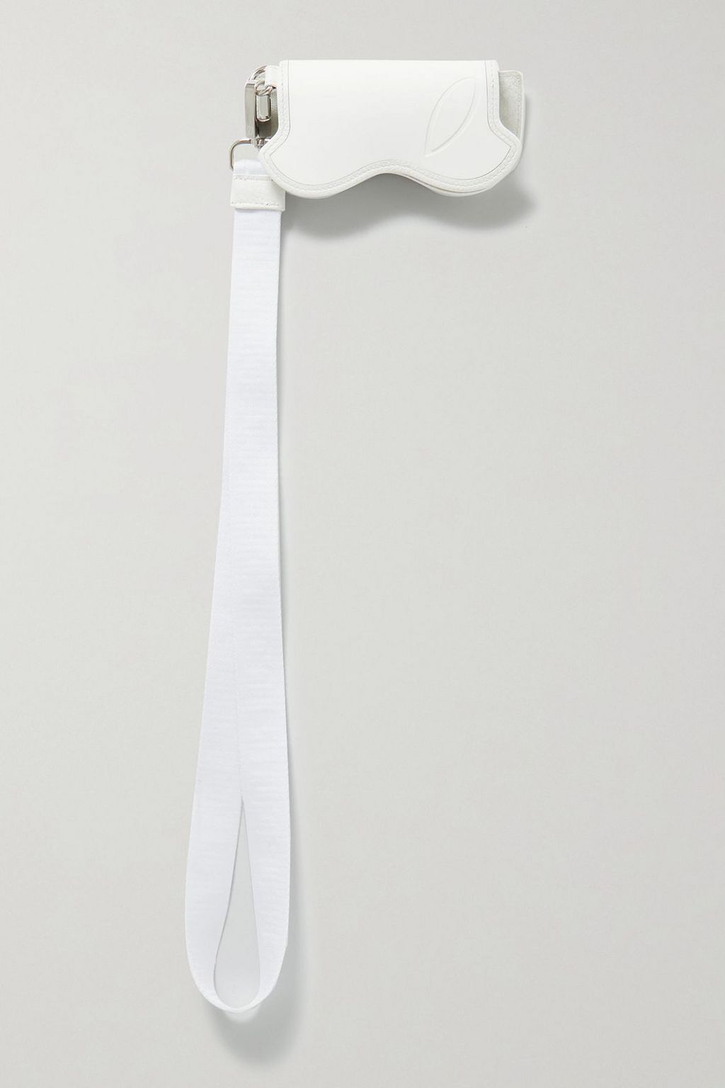 CHRISTIAN LOUBOUTIN Loubinocle logo-debossed rubber and leather sunglasses case