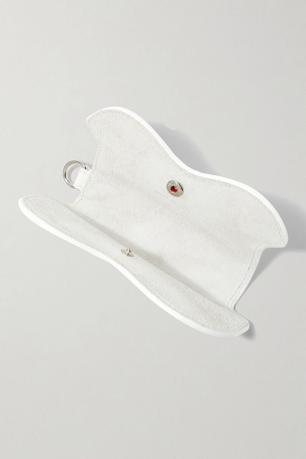 CHRISTIAN LOUBOUTIN Loubinocle logo-debossed rubber and leather sunglasses case