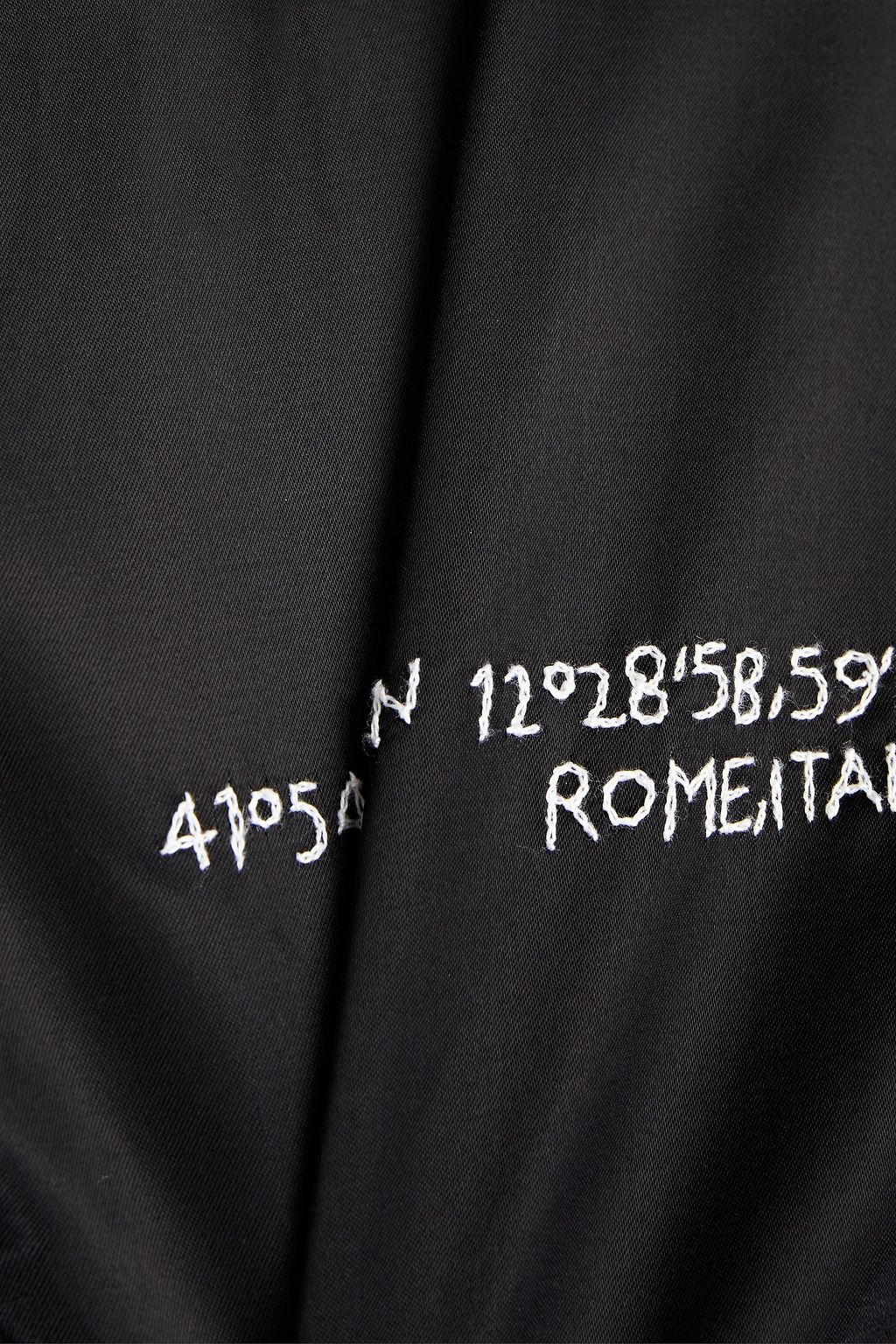 VALENTINO GARAVANI Embellished satin bomber jacket