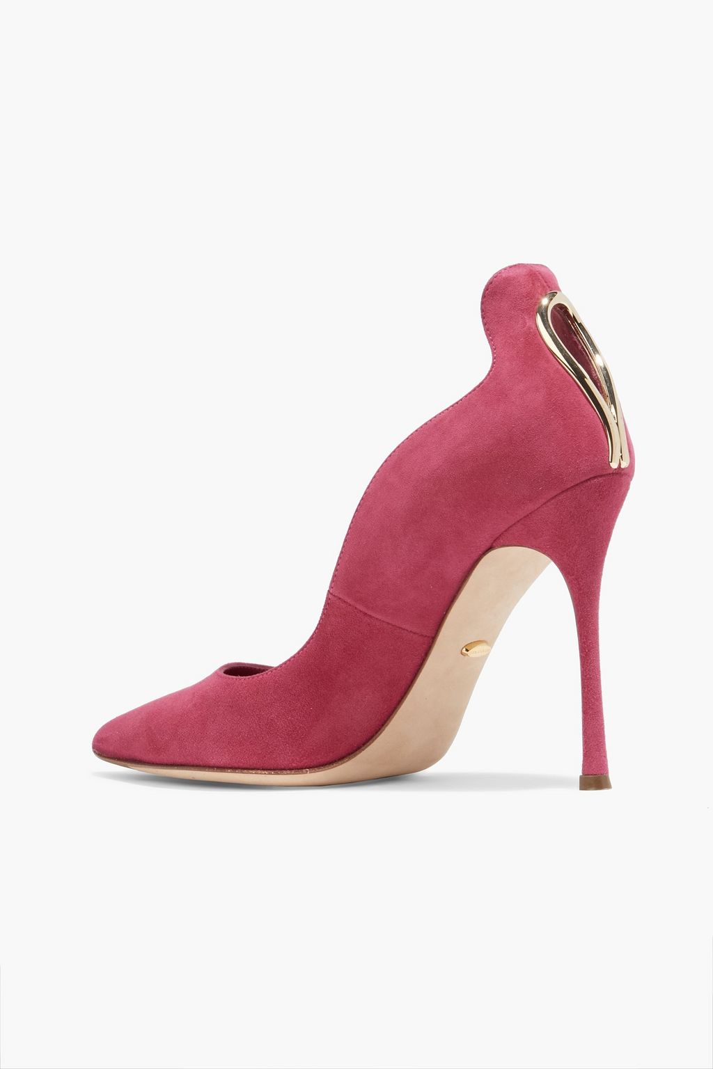 SERGIO ROSSI Blink embellished suede pumps