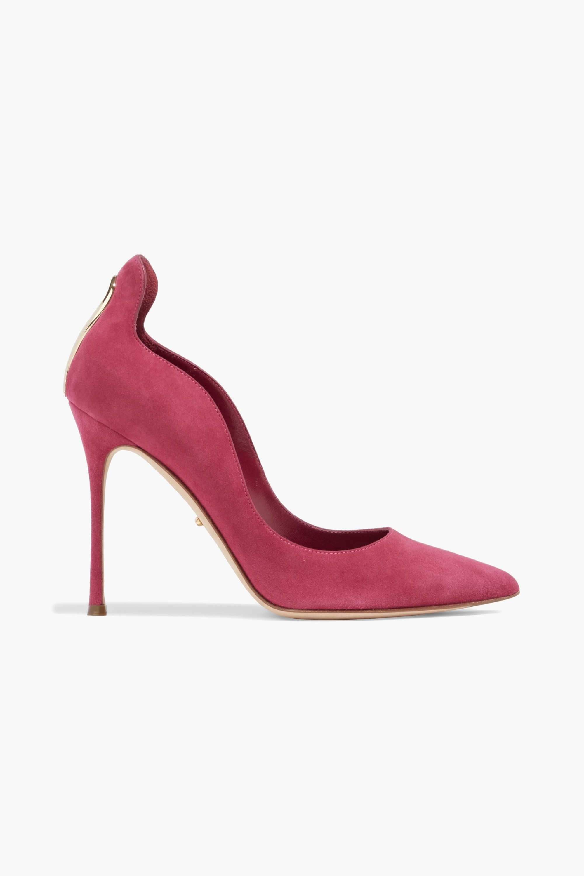 SERGIO ROSSI Blink embellished suede pumps