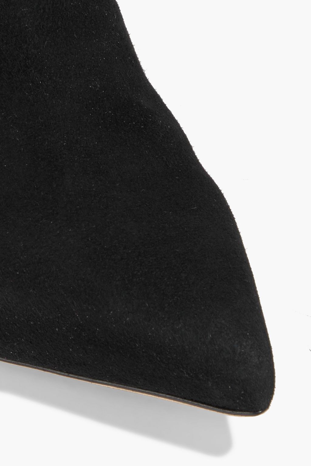 SERGIO ROSSI Buckled suede ankle boots