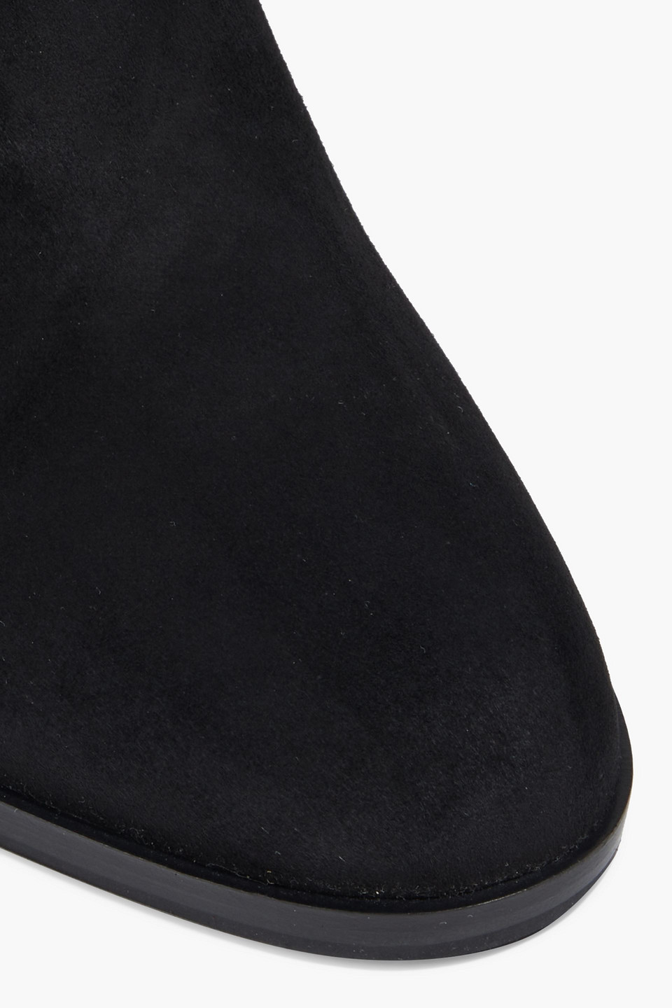 Sergio Rossi Buckled Suede Ankle Boots In Black