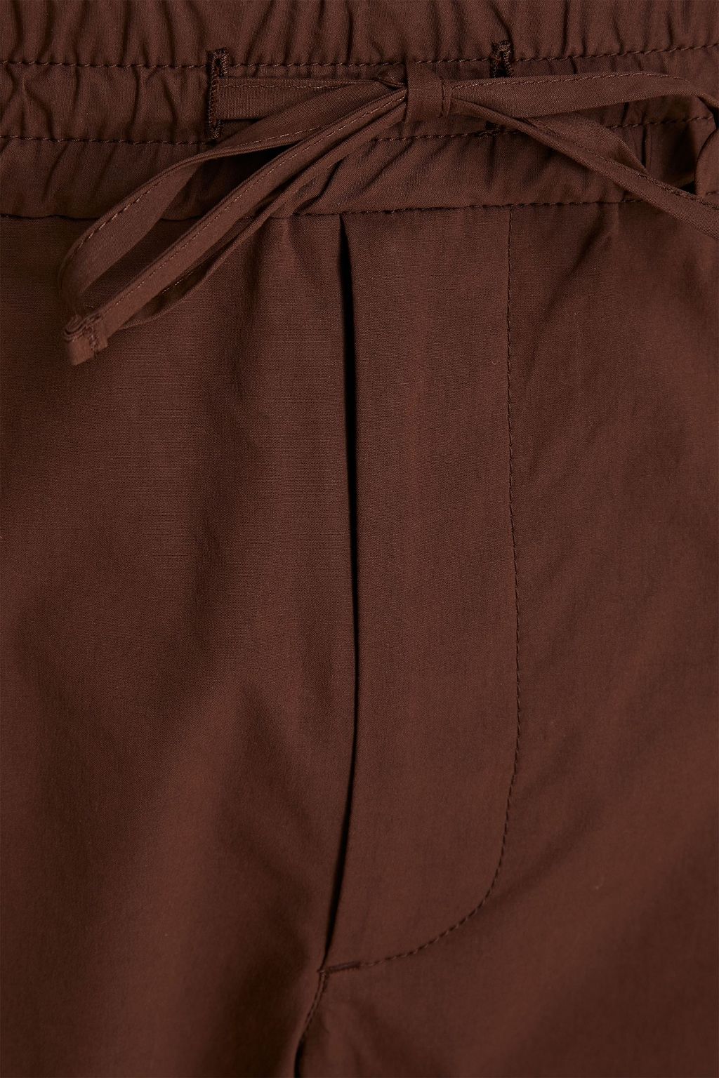 VALENTINO Stretch-cotton poplin drawstring pants