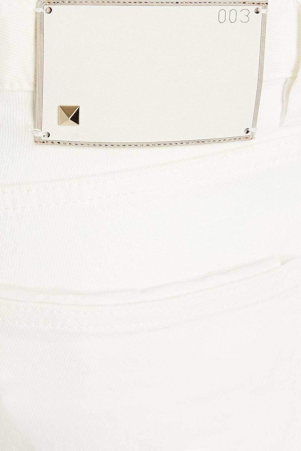 VALENTINO Slim-fit appliquéd denim jeans