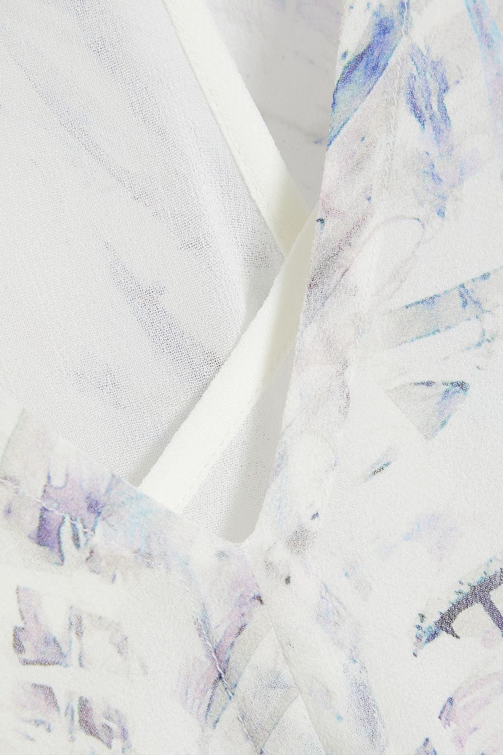 IRO Justie printed silk-chiffon top