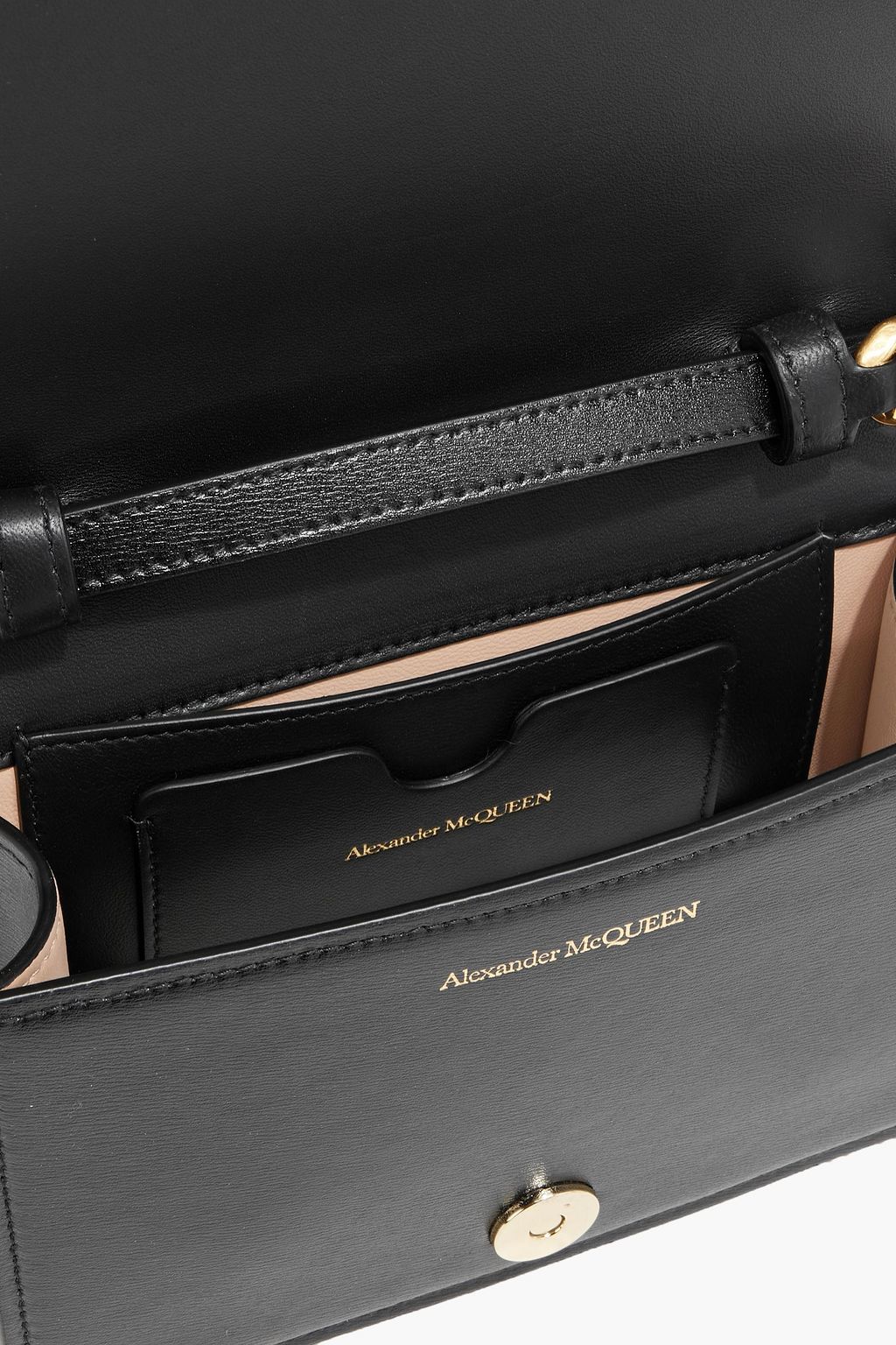 MCQUEEN Four Ring leather shoulder bag