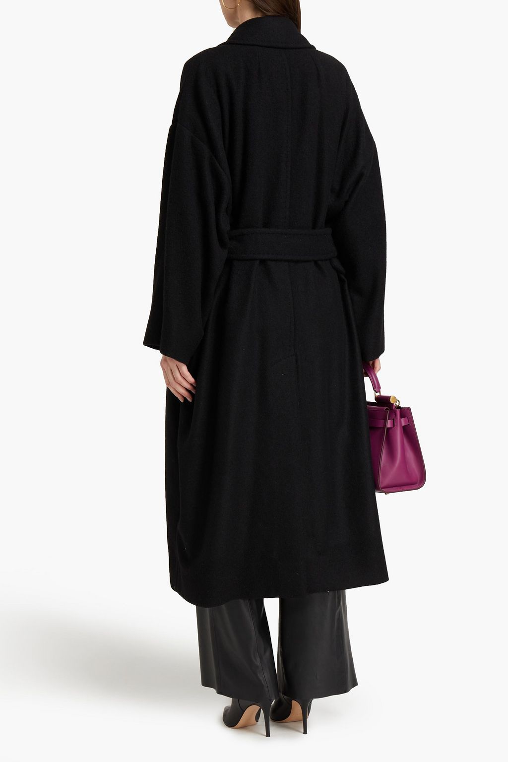 DOLCE & GABBANA Double-breasted oversized alpaca-blend coat