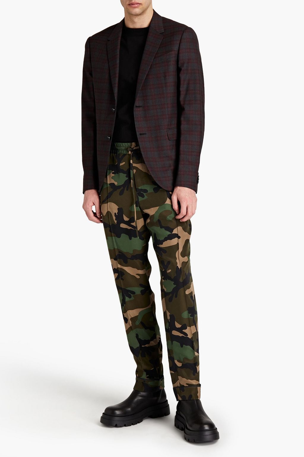 VALENTINO Checked wool blazer