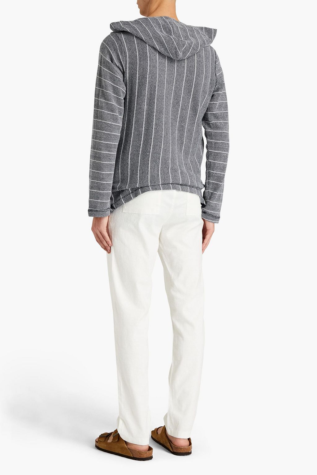 ONIA Cotton-blend jacquard hoodie