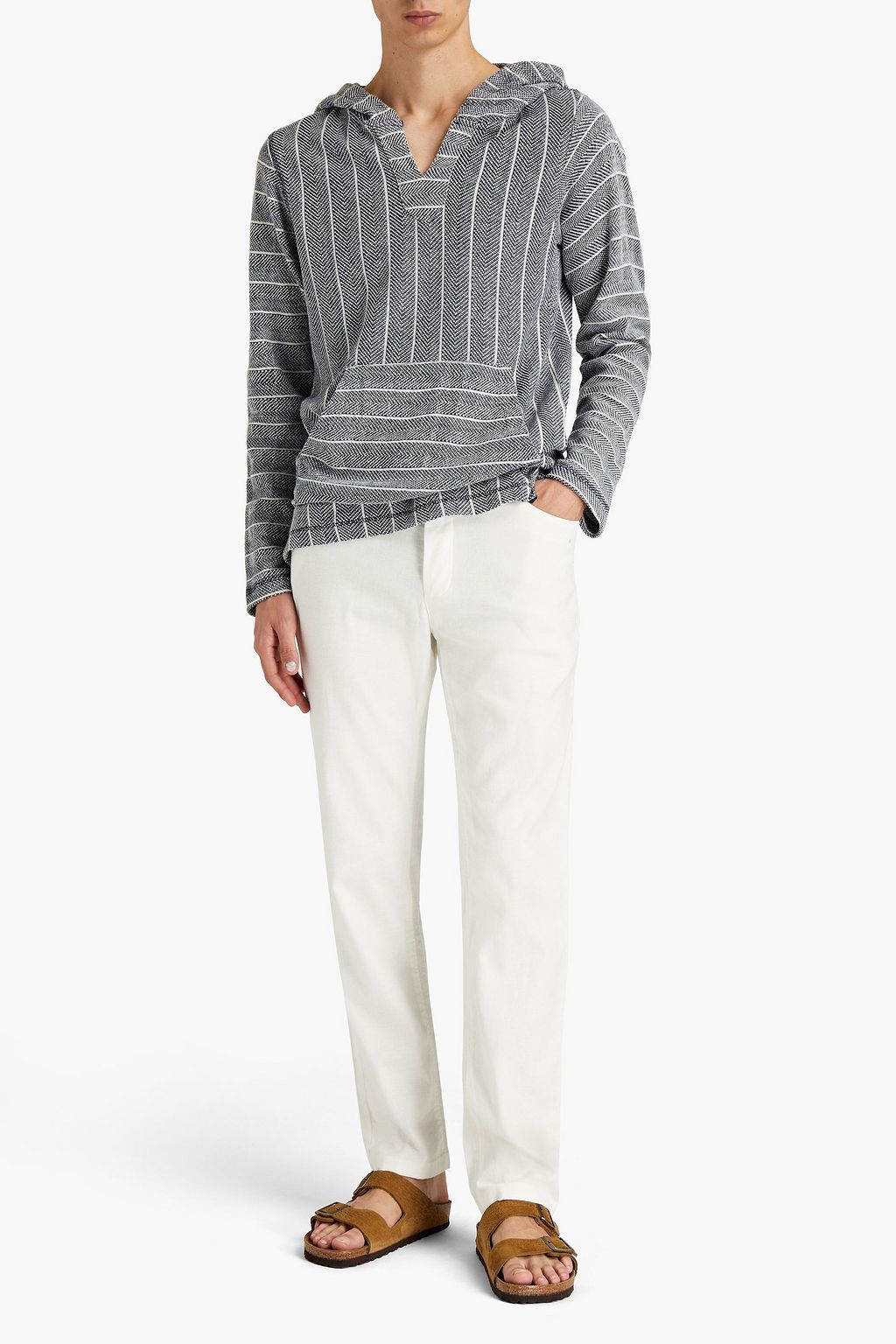 ONIA Cotton-blend jacquard hoodie