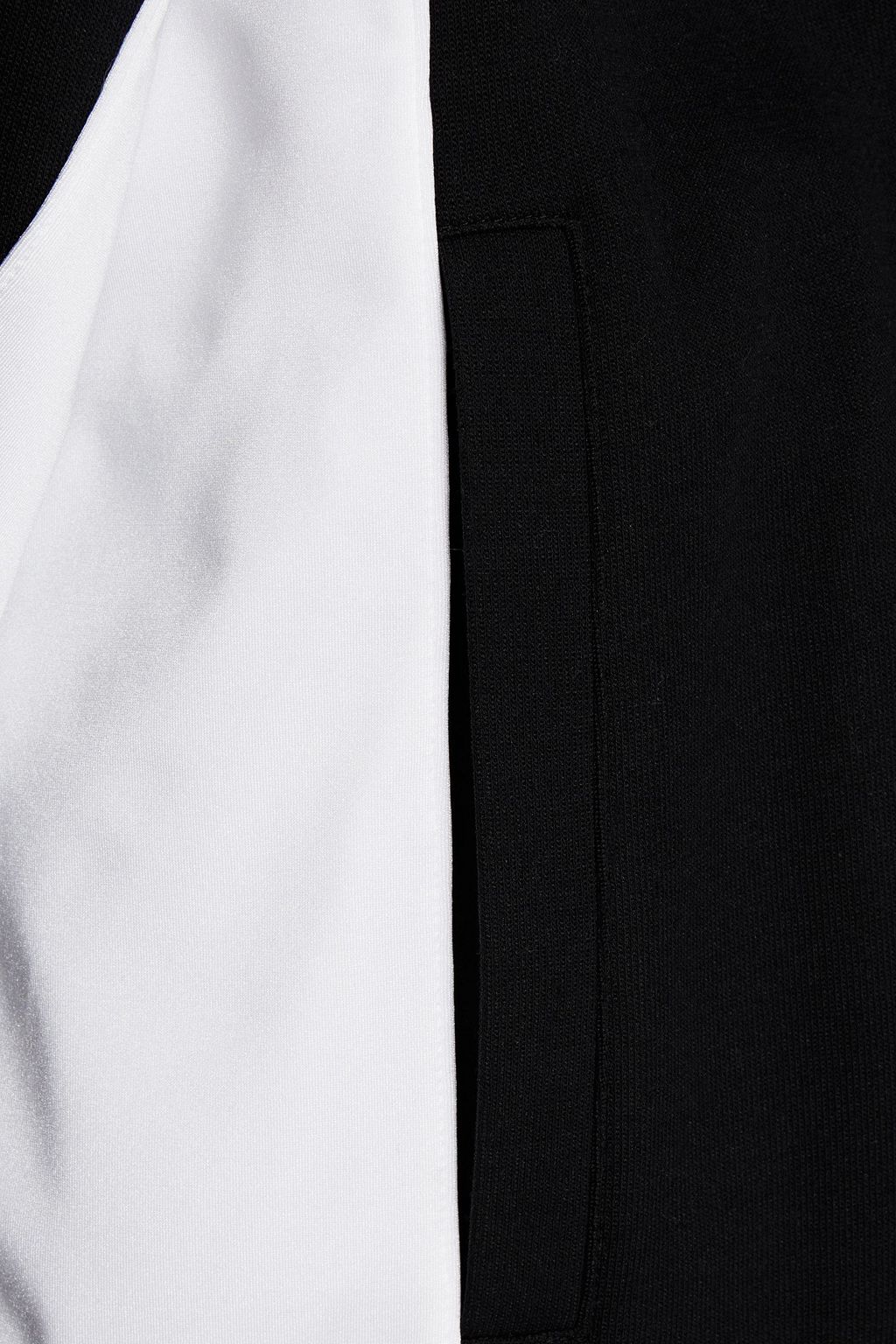 VALENTINO GARAVANI Two-tone cotton-blend jersey jacket