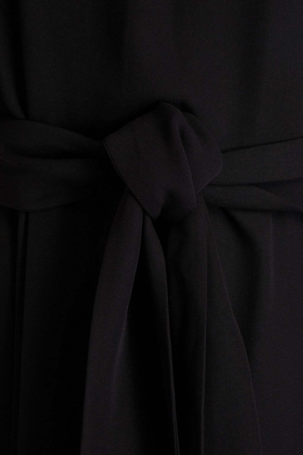VALENTINO GARAVANI Belted silk-crepe mini dress