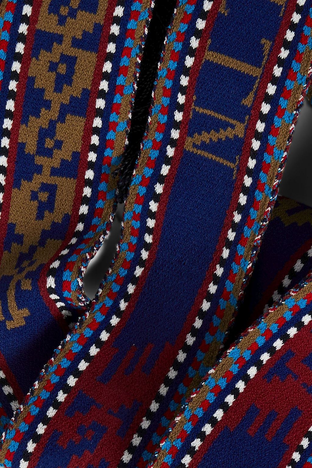 VALENTINO GARAVANI Schal aus Jacquard-Strick mit Zierperlen