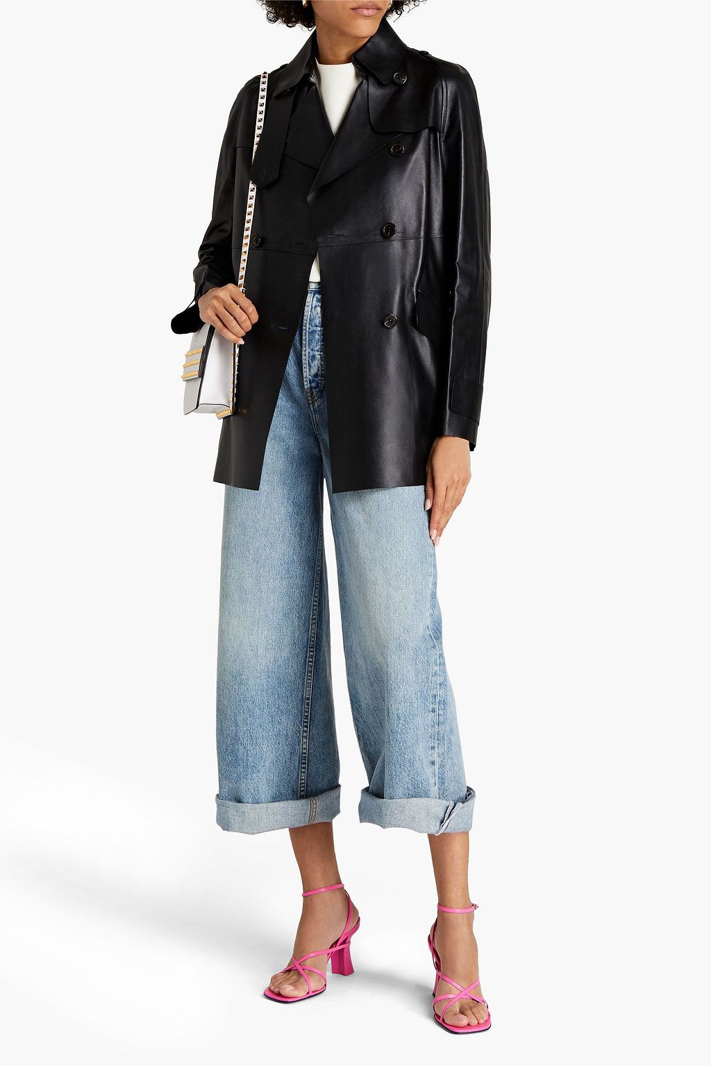 VALENTINO GARAVANI Doppelreihige Lederjacke