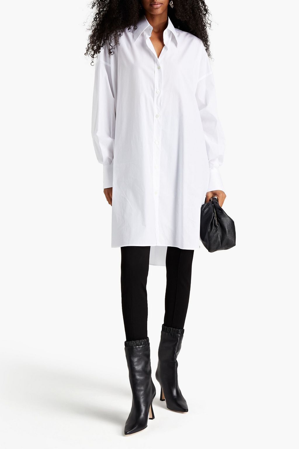DOLCE&GABBANA Oversized cotton-poplin shirt