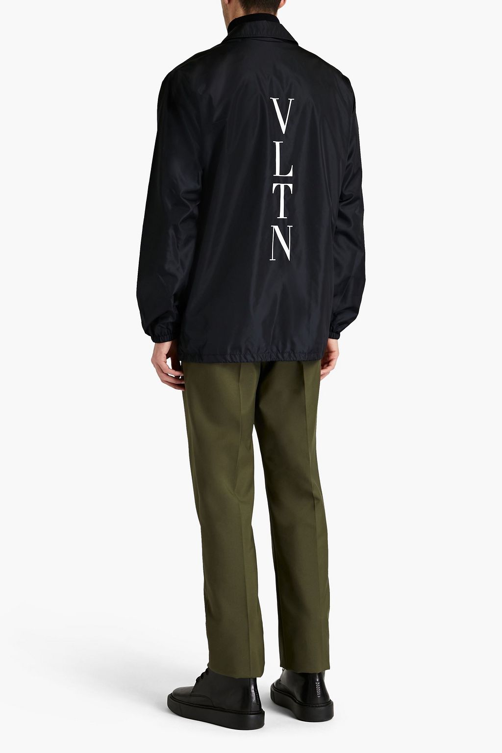 VALENTINO GARAVANI Logo-print shell raincoat