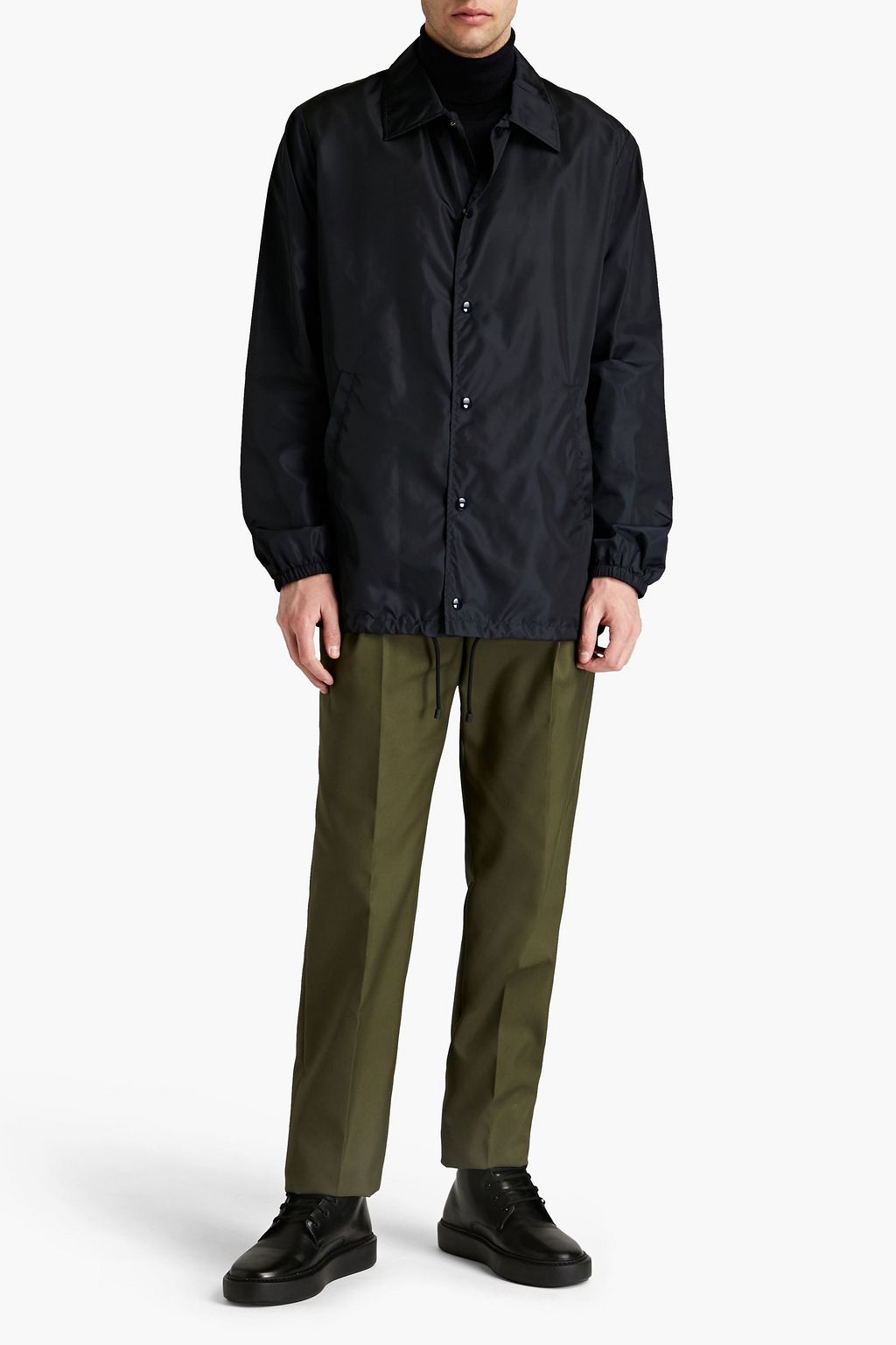 VALENTINO GARAVANI Logo-print shell raincoat