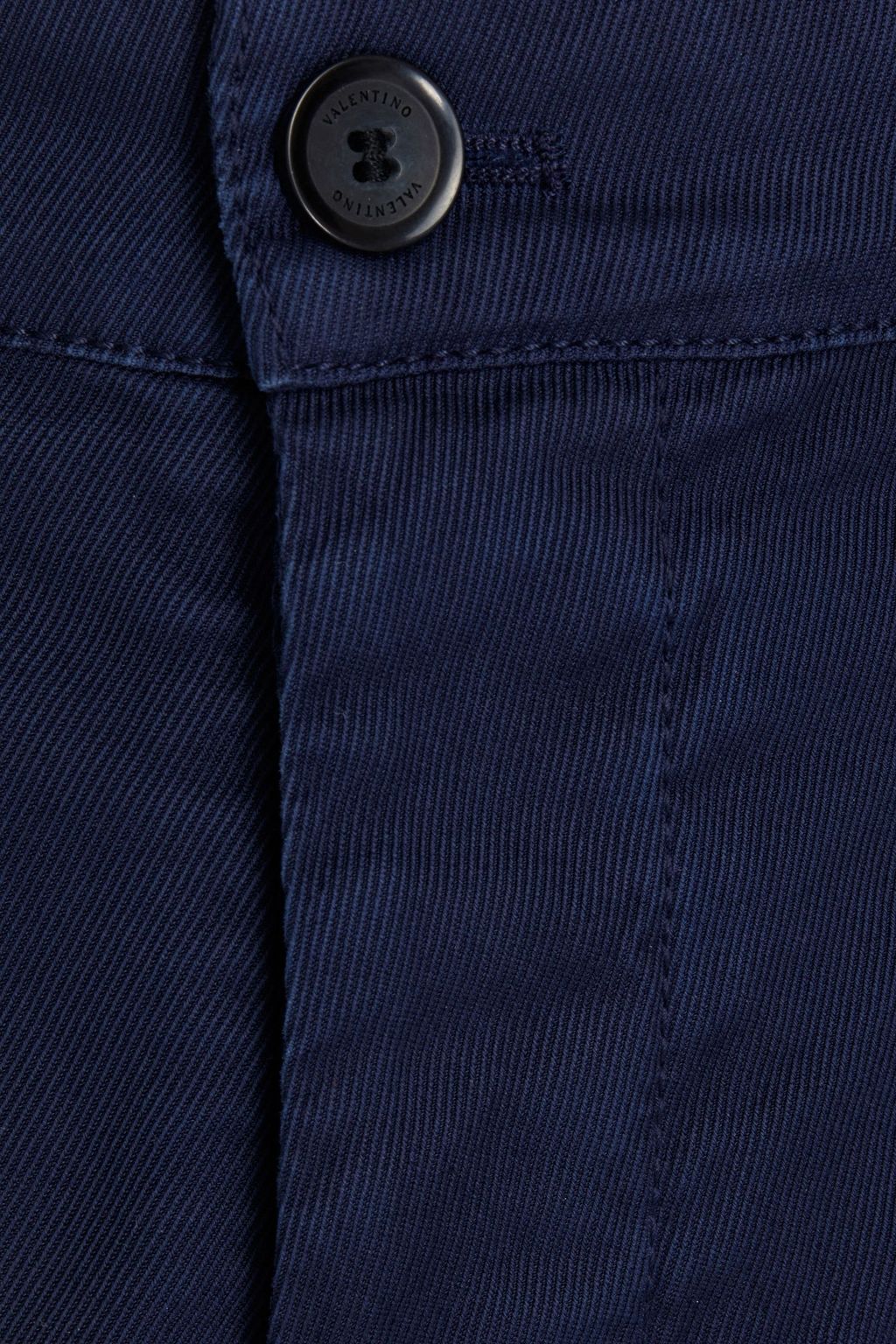 VALENTINO GARAVANI Embellished stretch-cotton twill shorts