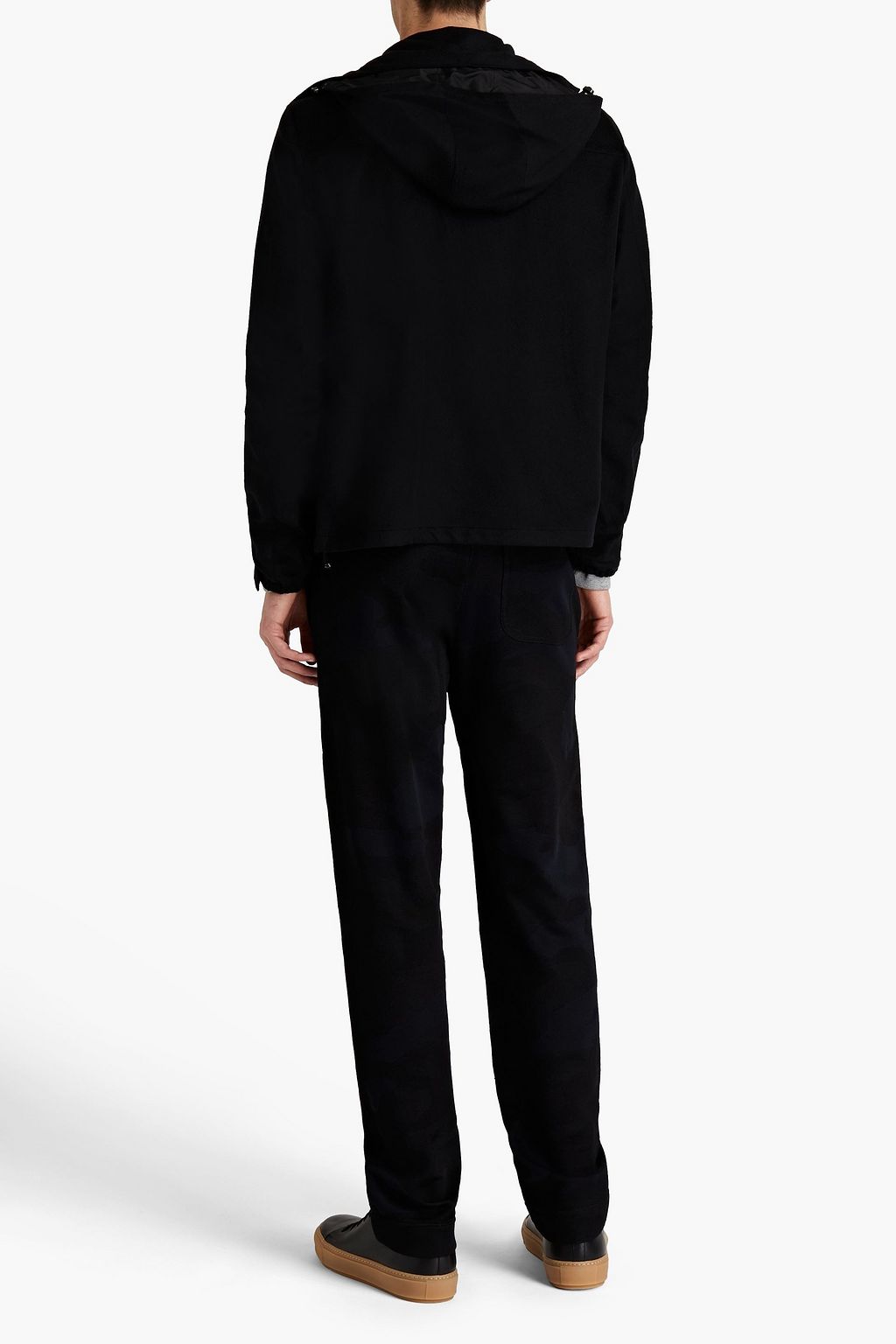 VALENTINO GARAVANI Cashmere, silk and wool-blend hooded jacket