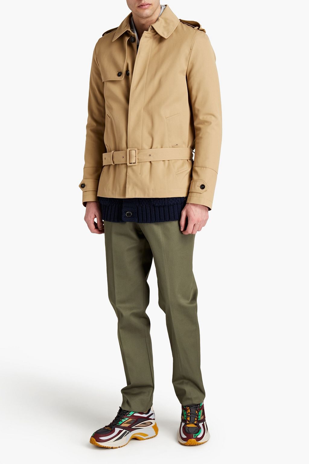 VALENTINO Belted twill trench coat
