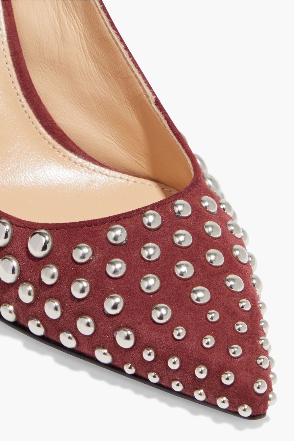 SERGIO ROSSI Studded suede pumps