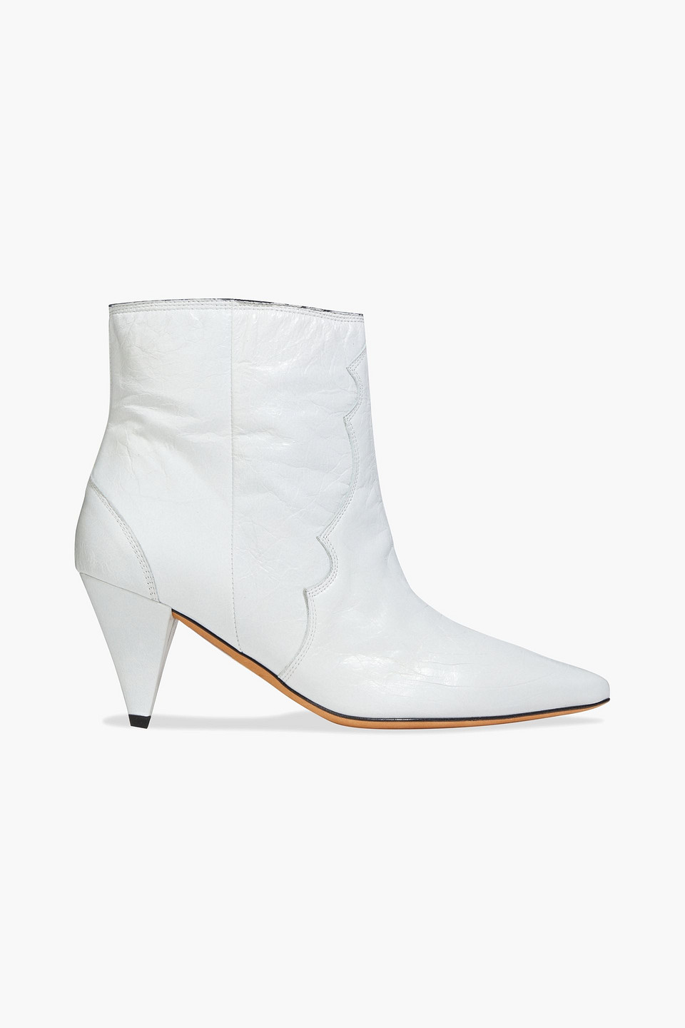 Cotopa crinkled-leather ankle boots