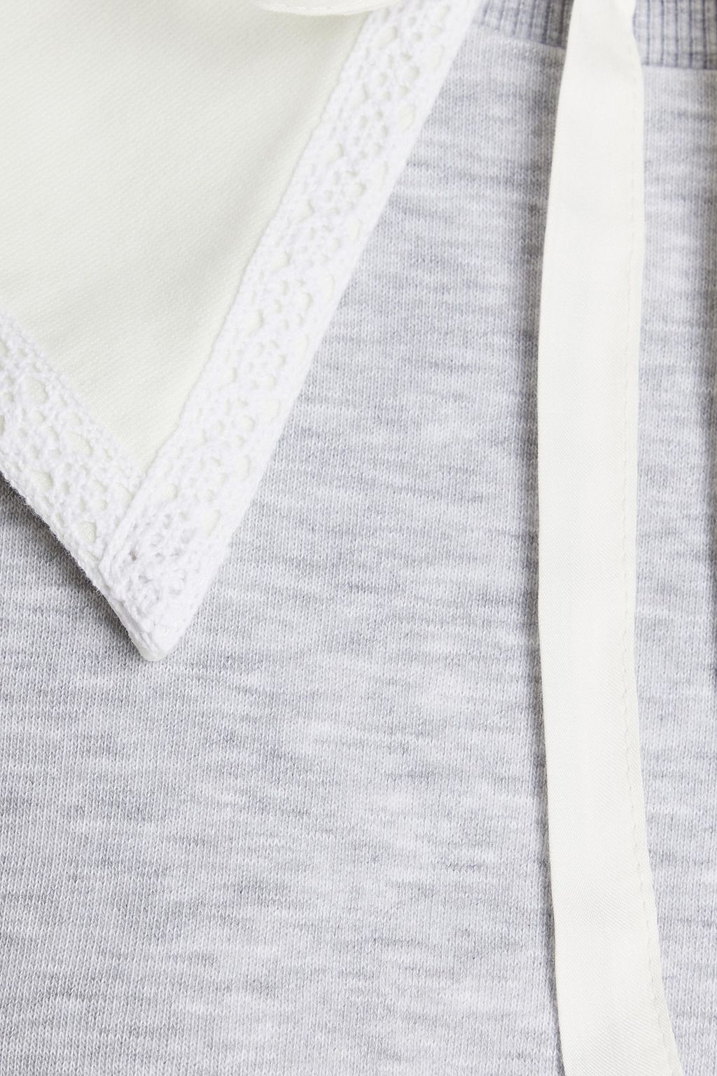 SLEEPER Cotton-blend fleece sweatshirt and track pants set