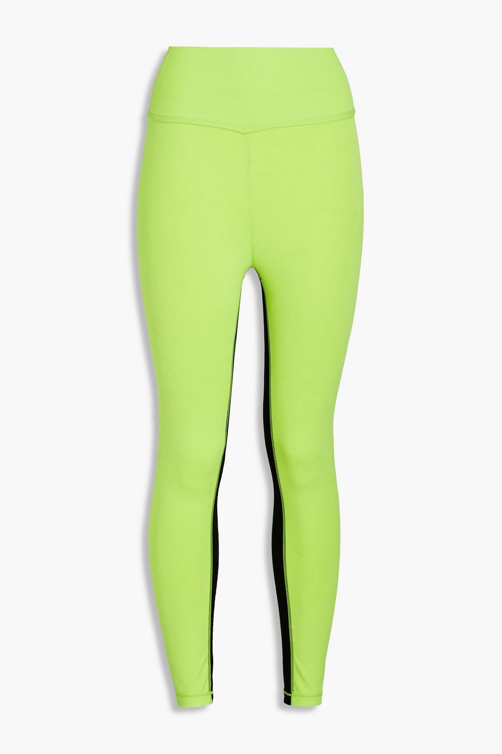 SPLITS59 Liya Airweight striped neon stretch leggings