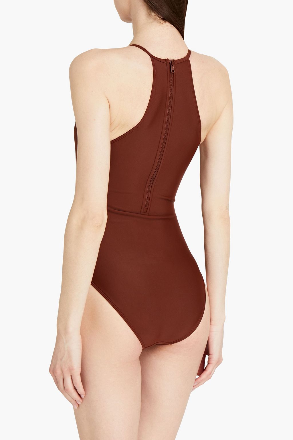 ANDREA IYAMAH Daho cutout ruched swimsuit